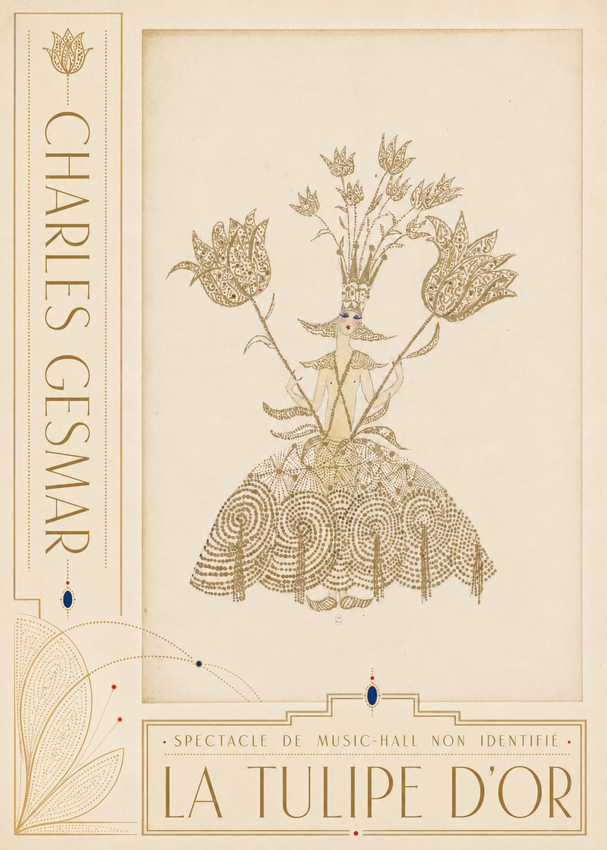 Charles Gesmar La Tulipe D'or No2 - Poster