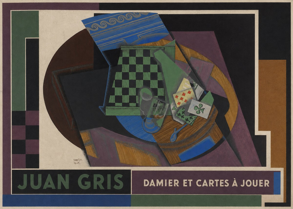 Juan Gris Damier Et Cartes À Jouer No2 - Poster