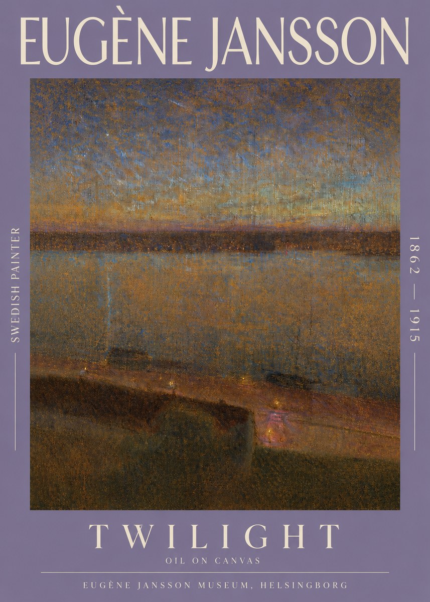 Eugène Jansson Twilight No3 - Poster