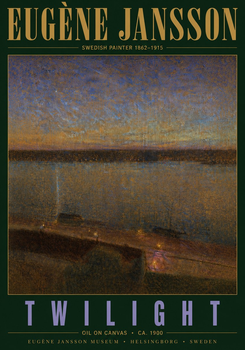 Eugène Jansson Twilight No5 - Poster