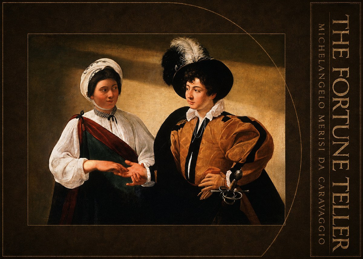 Michelangelo Merisi da Caravaggio The Fortune Teller III No3 - Poster