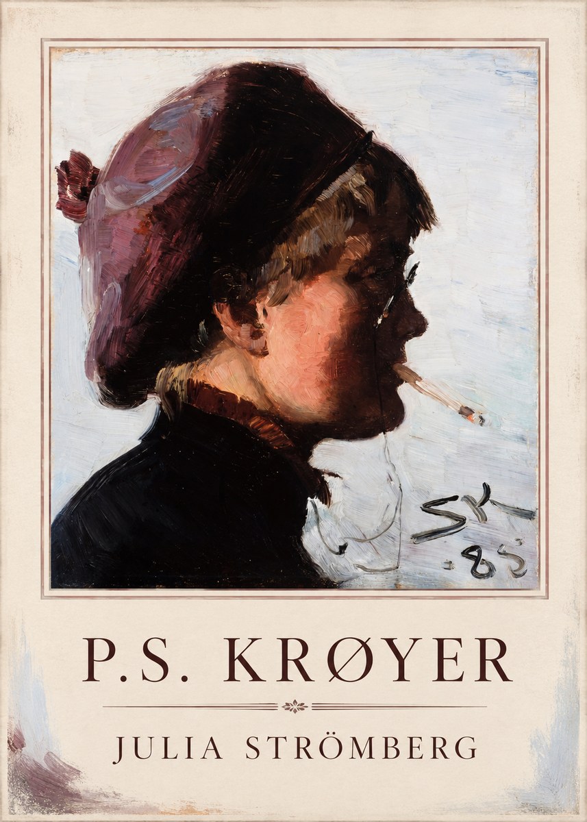 P.S. Krøyer Julia Strömberg No1 - Poster