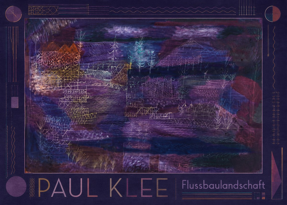Paul Klee Flussbaulandschaft No1 - Poster