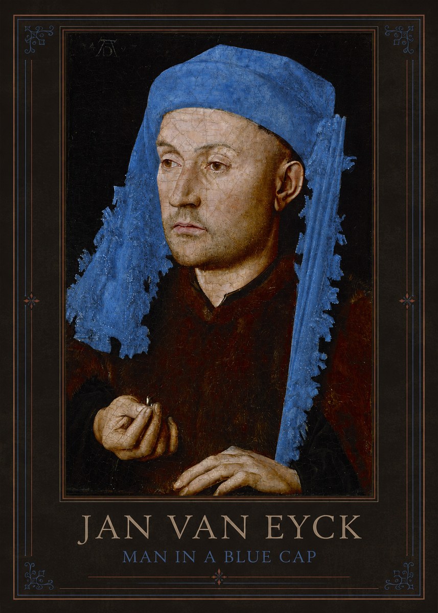 Jan van Eyck Man in a Blue Cap I No1 - Poster