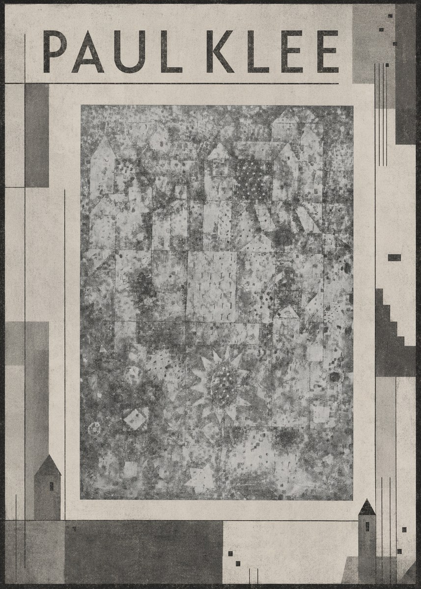 Paul Klee Town and Country No6 - Poster
