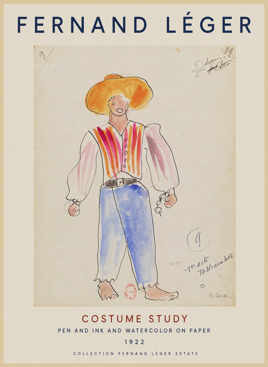Fernand Léger Costume Study II No1 - Poster