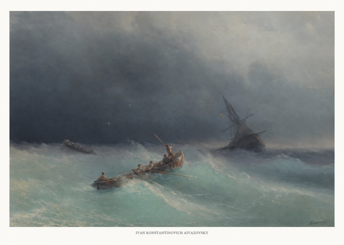 Ivan Konstantinovich Aivazovsky Shipwreck No5 - Poster