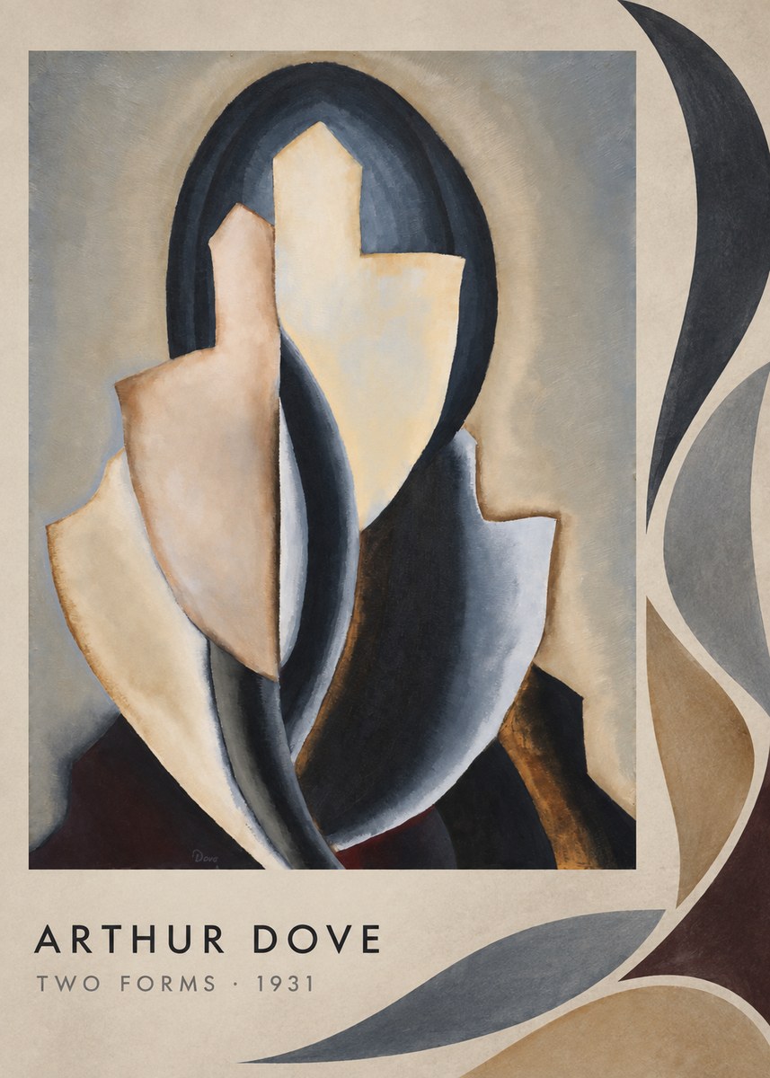 Arthur Dove Two Forms No3 - Poster