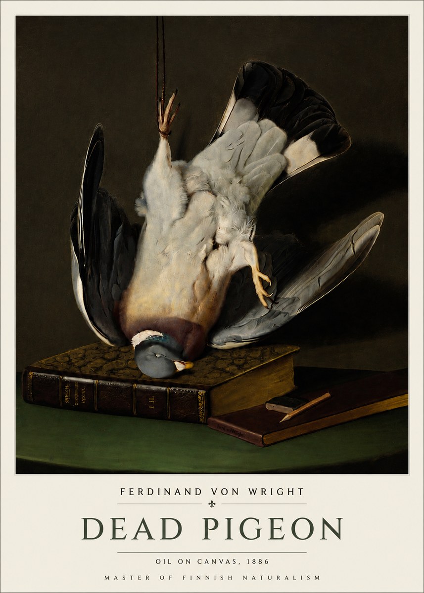 Ferdinand von Wright Dead Pigeon No4 - Poster