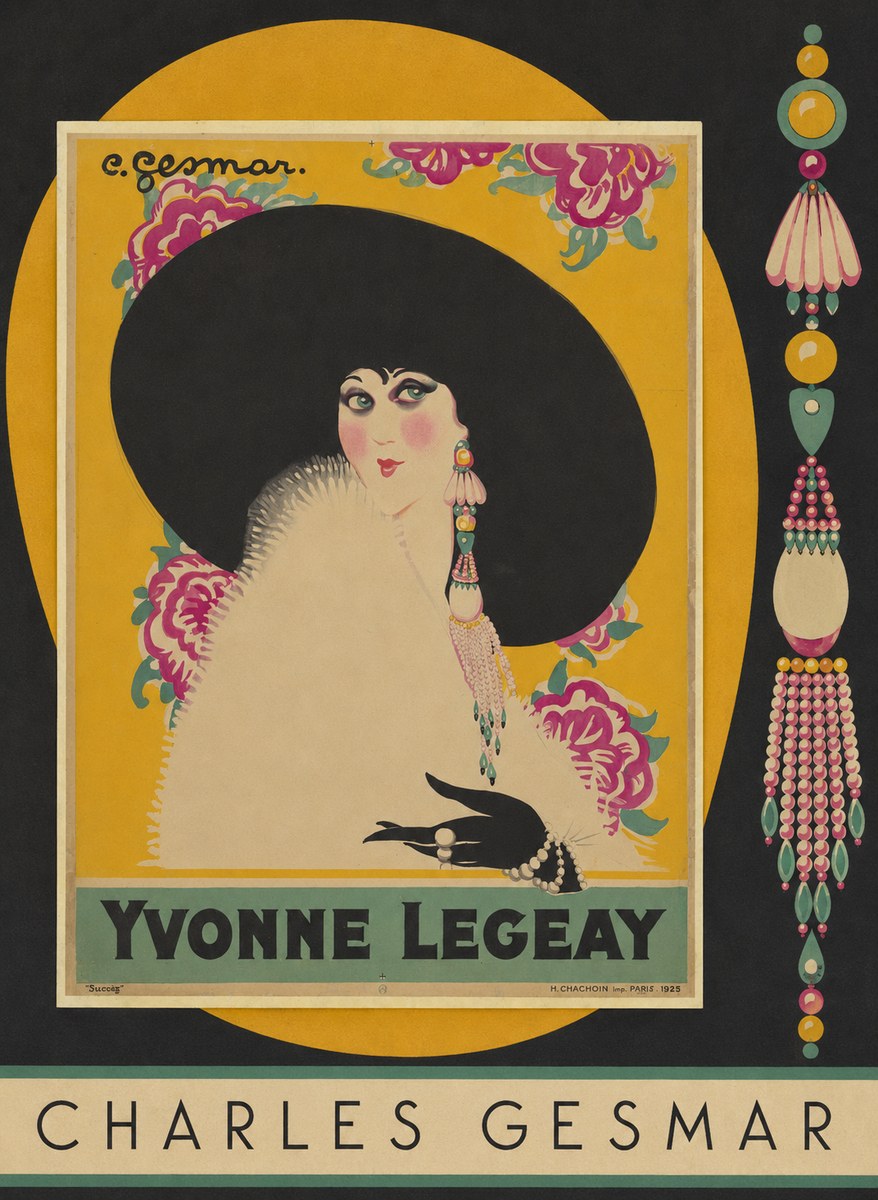 Charles Gesmar Yvonne Legeay No5 - Poster