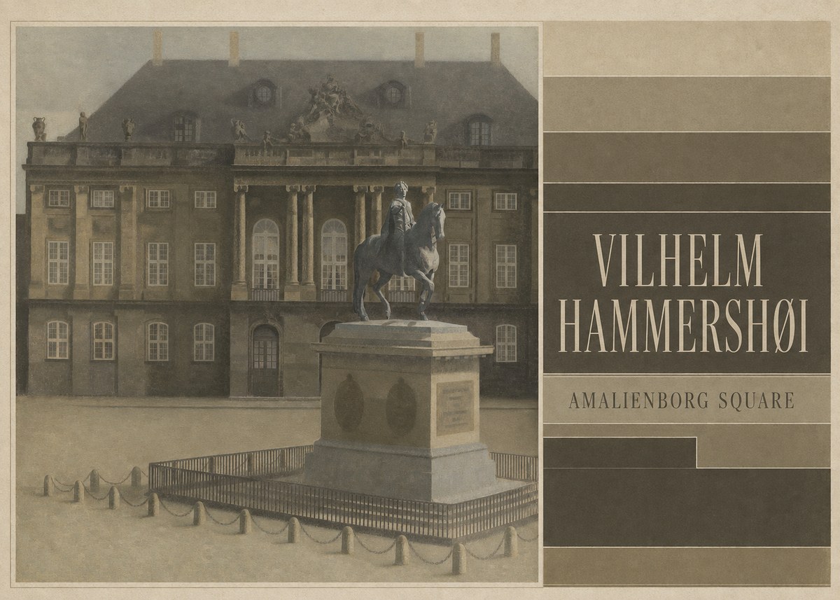 Vilhelm Hammershøi Amalienborg Square II No4 - Poster