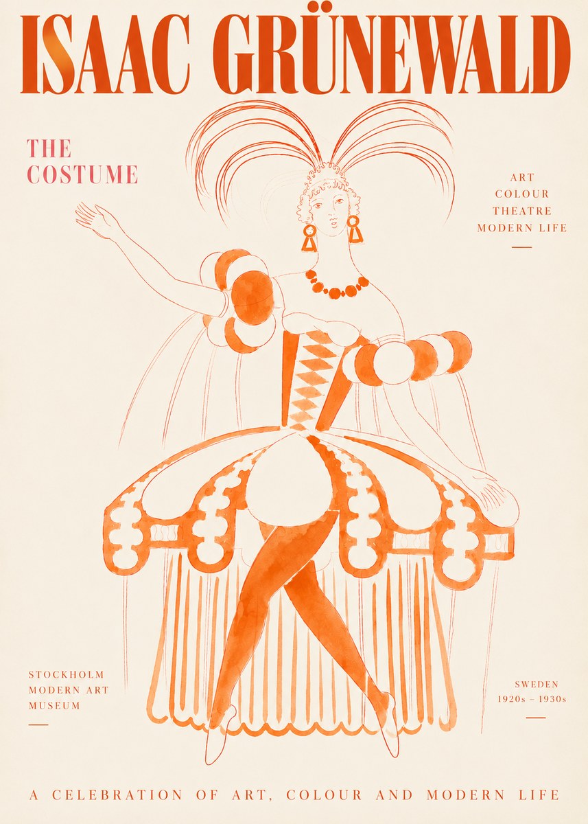 Isaac Grünewald The Costume II No3 - Poster
