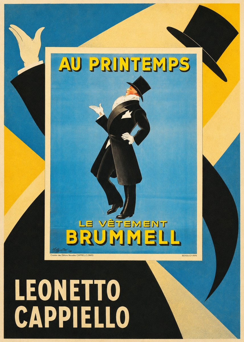 Leonetto Cappiello Au Printemps Le Vêtement Brummell No5 - Poster