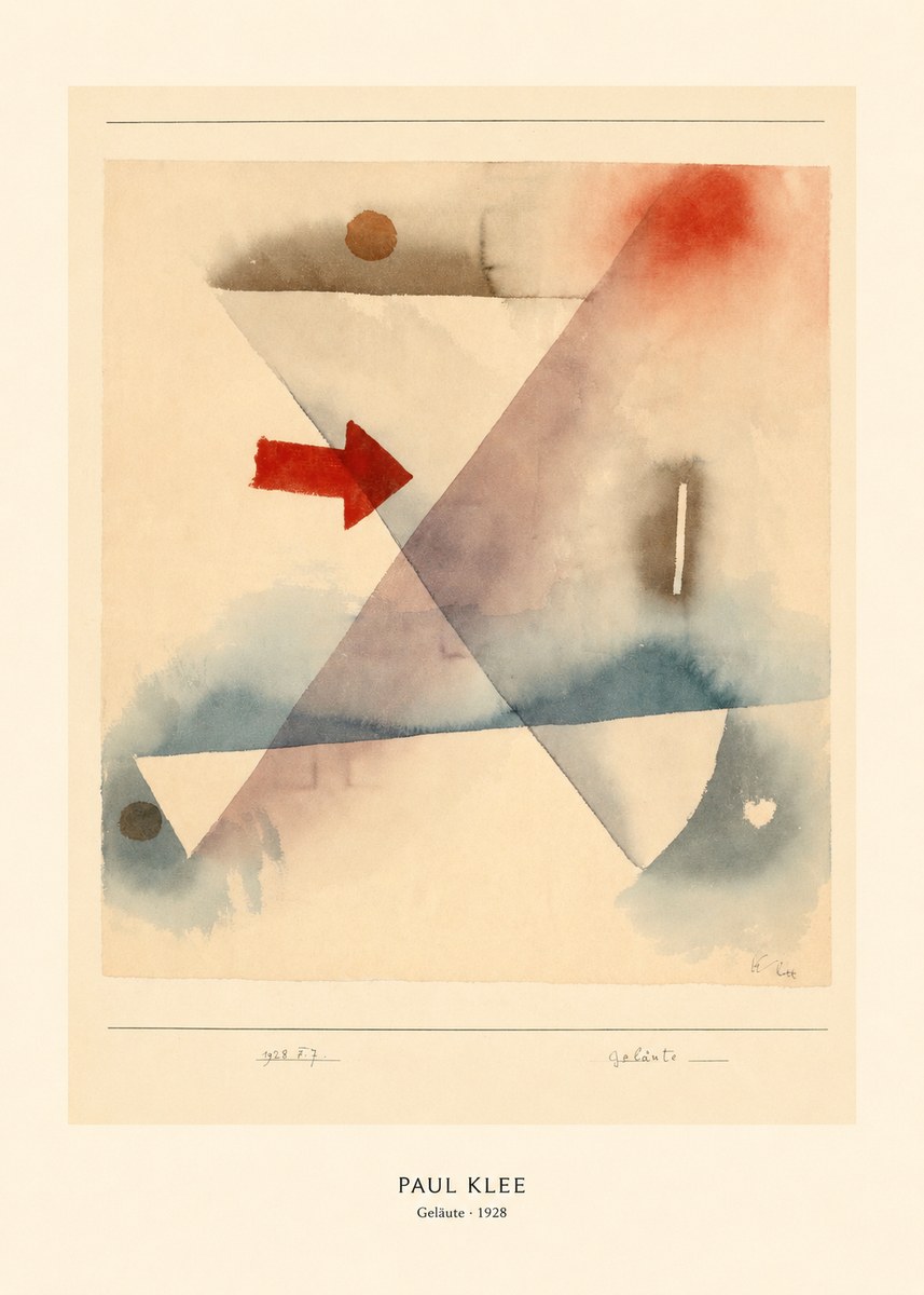 Paul Klee Geläute No5 - Poster