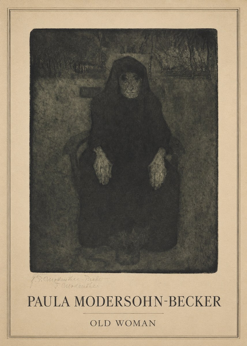Paula Modersohn-Becker Old Woman No1 - Poster