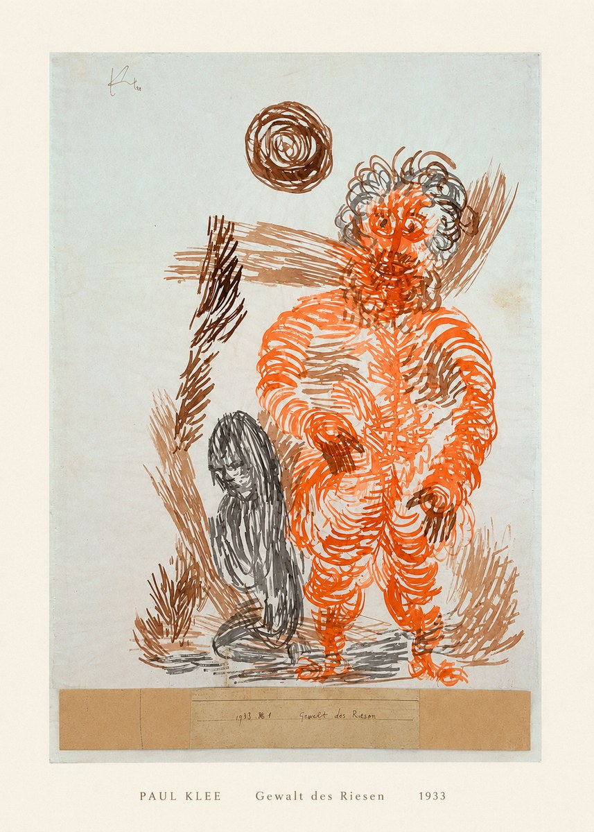 Paul Klee Gewalt Des Riesen II No5 - Poster
