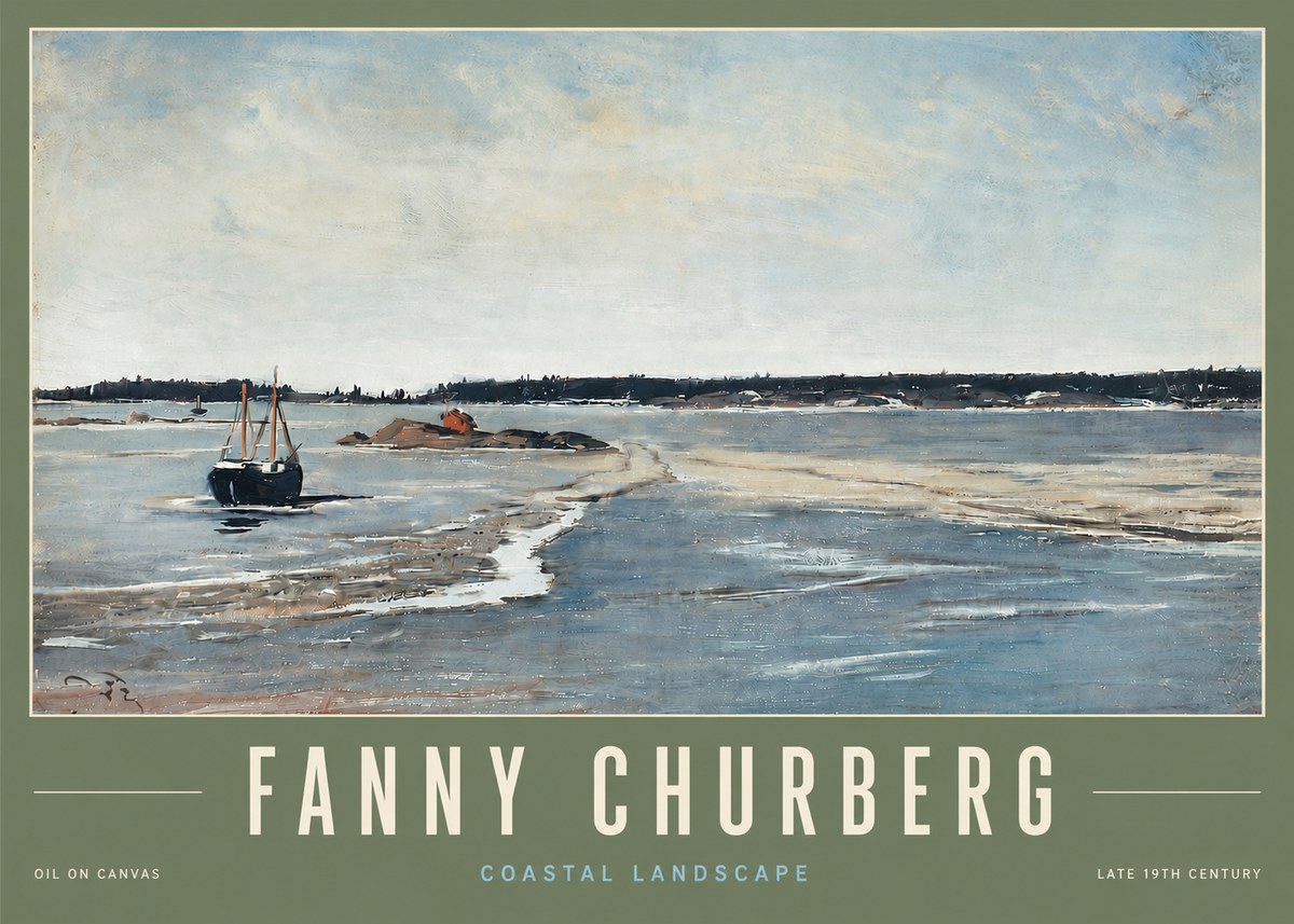 Fanny Churberg Coastal Landscape No5 - Poster