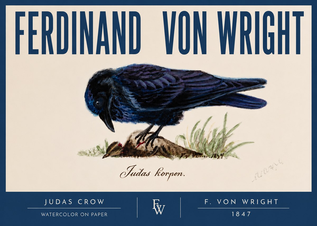 Ferdinand von Wright Judas Crow No2 - Poster