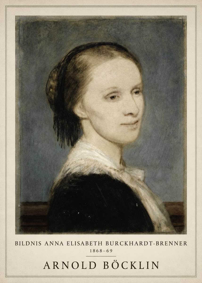 Arnold Böcklin Bildnis Anna Elisabeth Burckhardt-brenner No1 - Poster