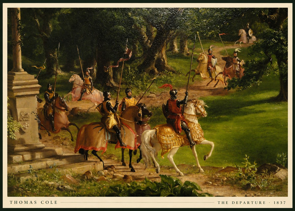 Thomas Cole The Departure III No5 - Poster