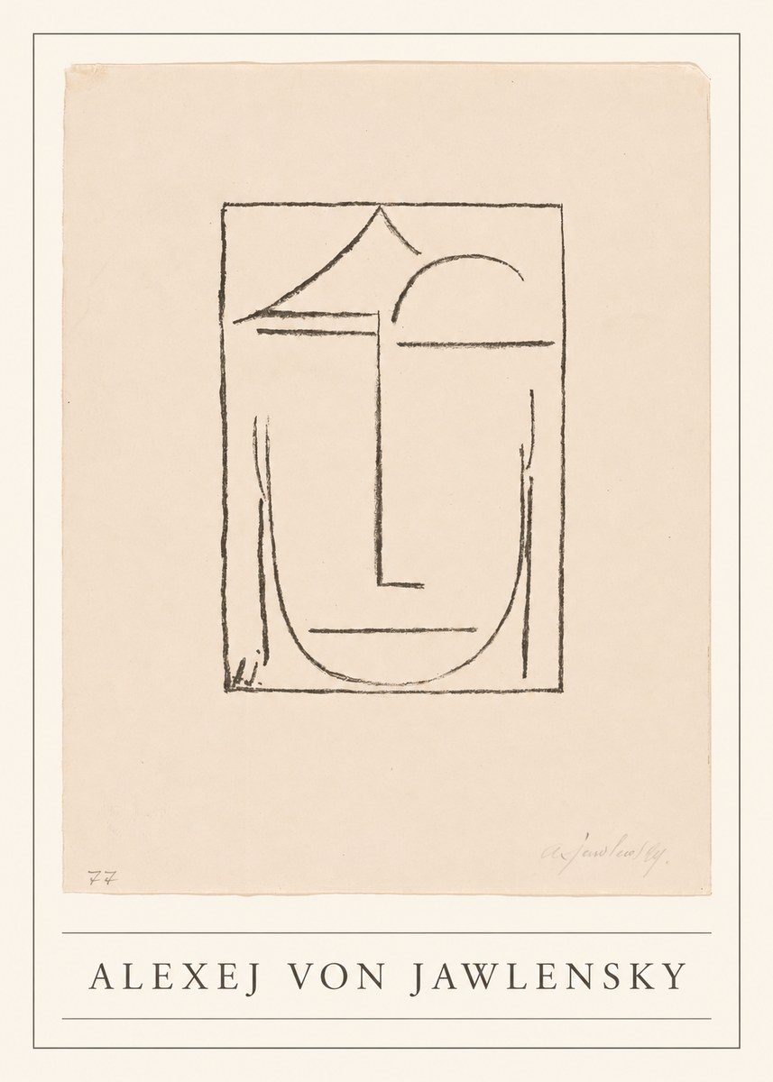 Alexej von Jawlensky Abstract Head No5 - Poster