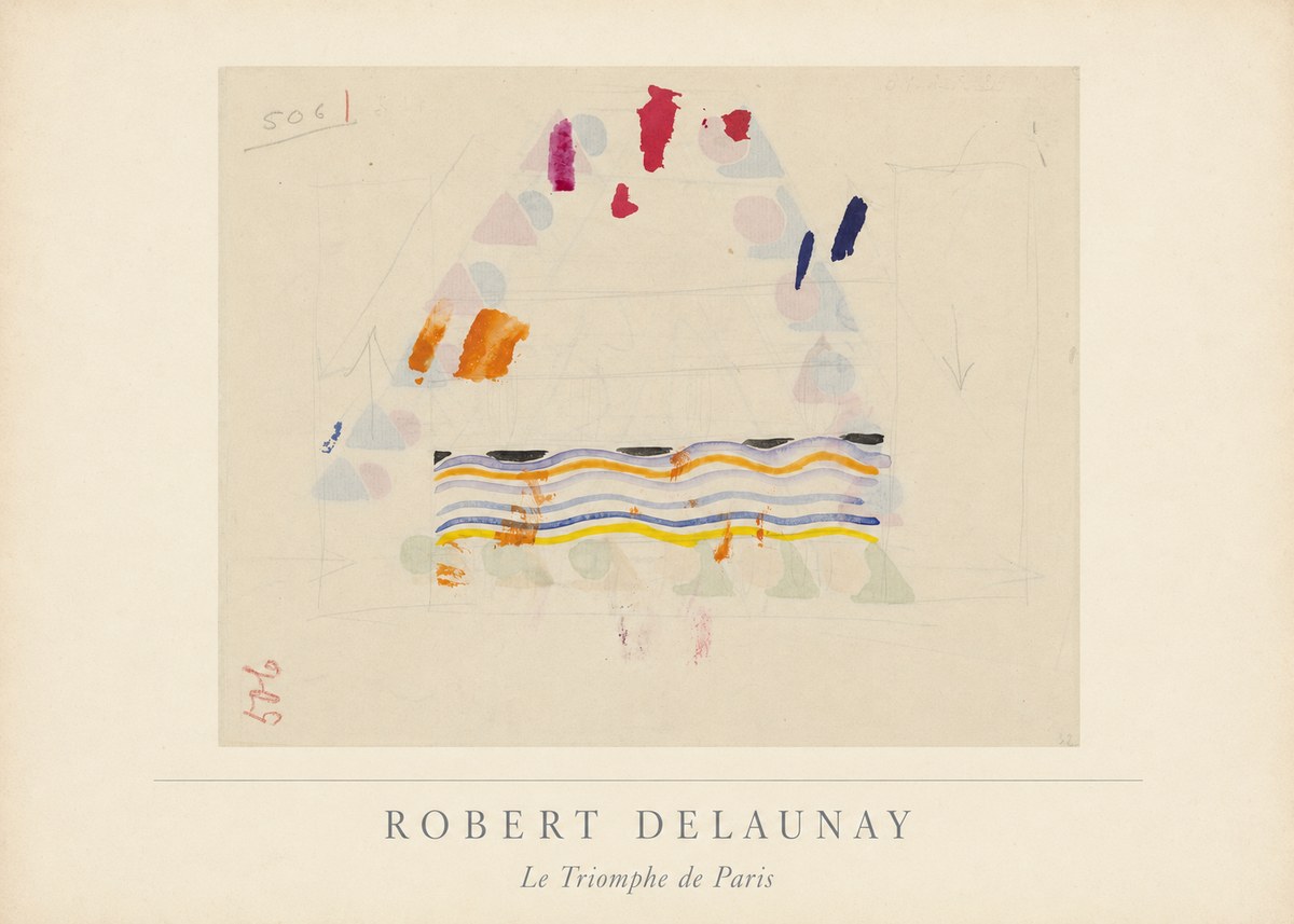 Robert Delaunay Le Triomphe De Paris V No3 - Poster