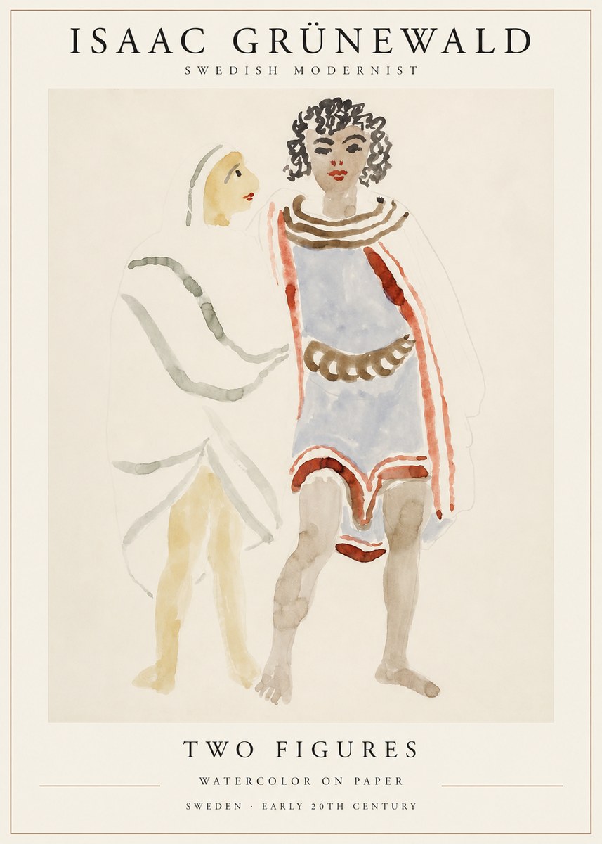 Isaac Grünewald Figures No2 - Poster