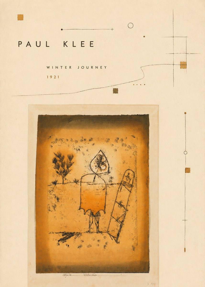 Paul Klee Winter Journey No3 - Poster