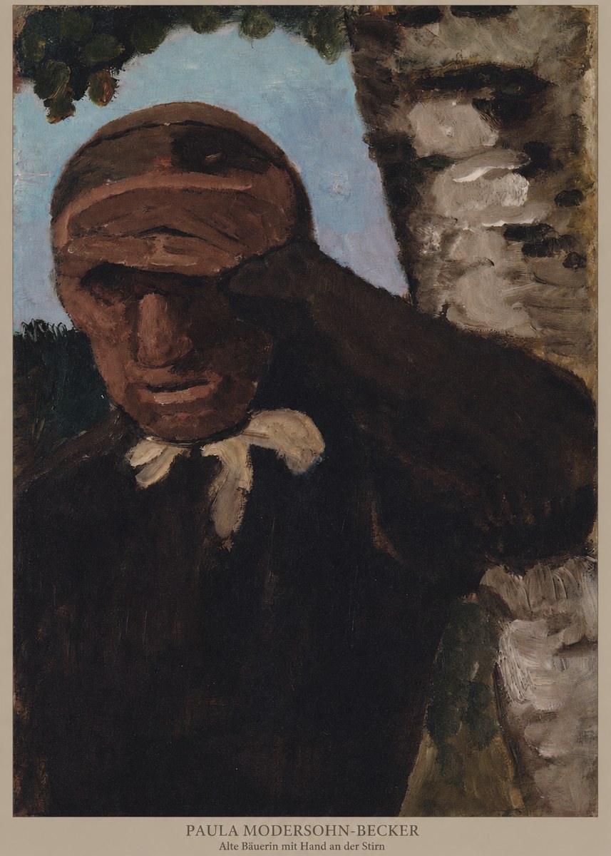 Paula Modersohn-Becker Alte Bäuerin Mit Hand an Der Stirn No5 - Poster