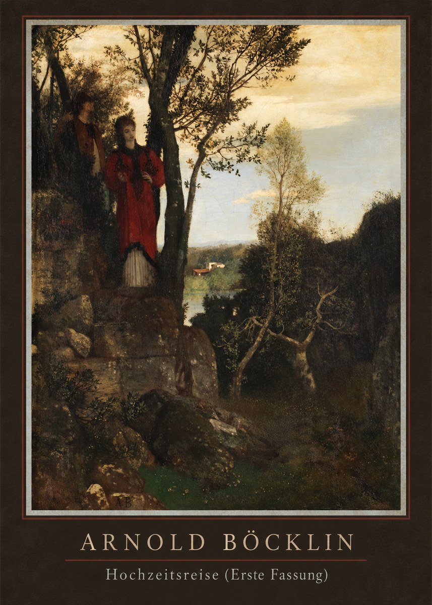 Arnold Böcklin Hochzeitsreise (Erste Fassung) No4 - Poster