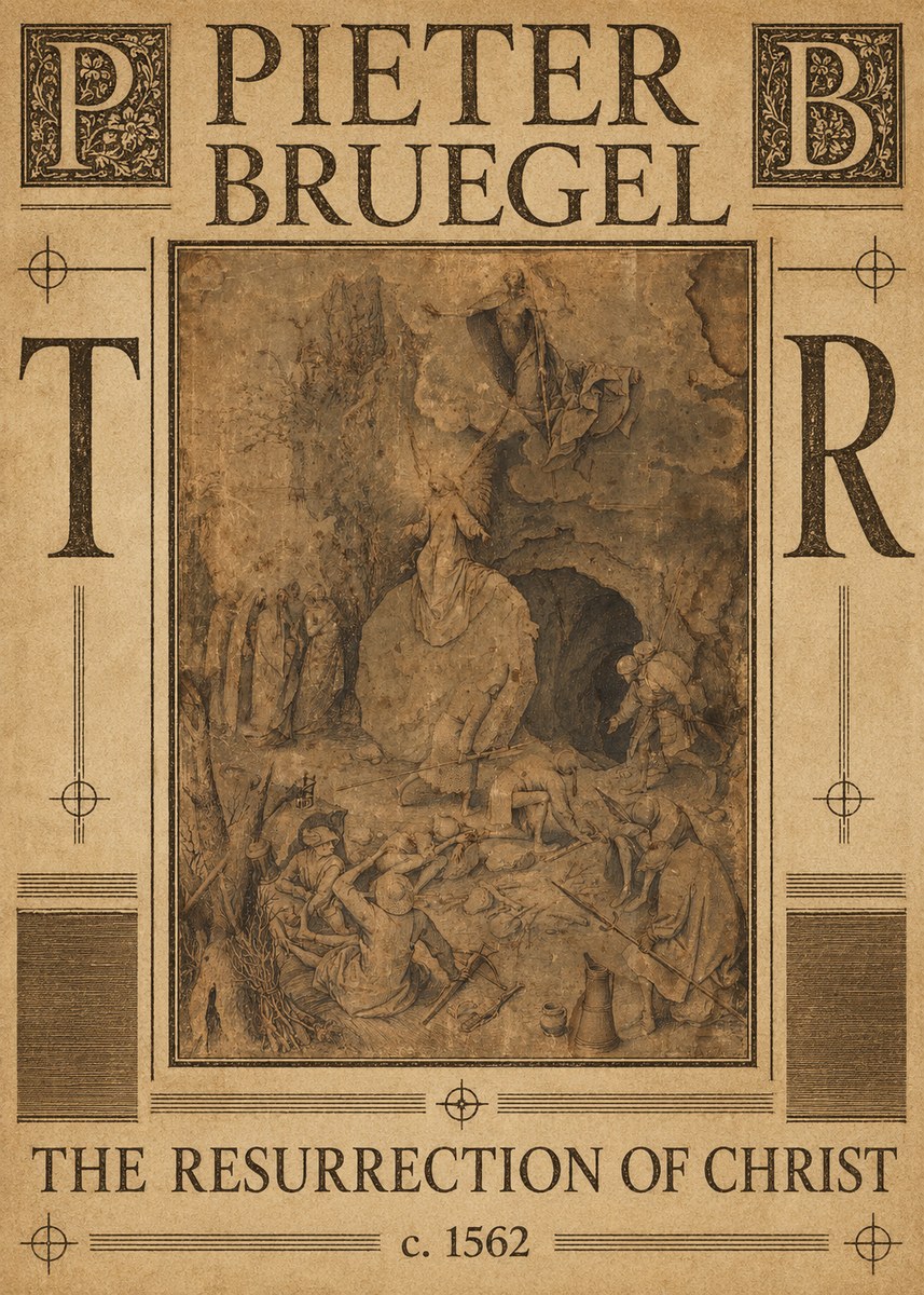 Pieter Bruegel The Resurrection of Christ No6 - Poster