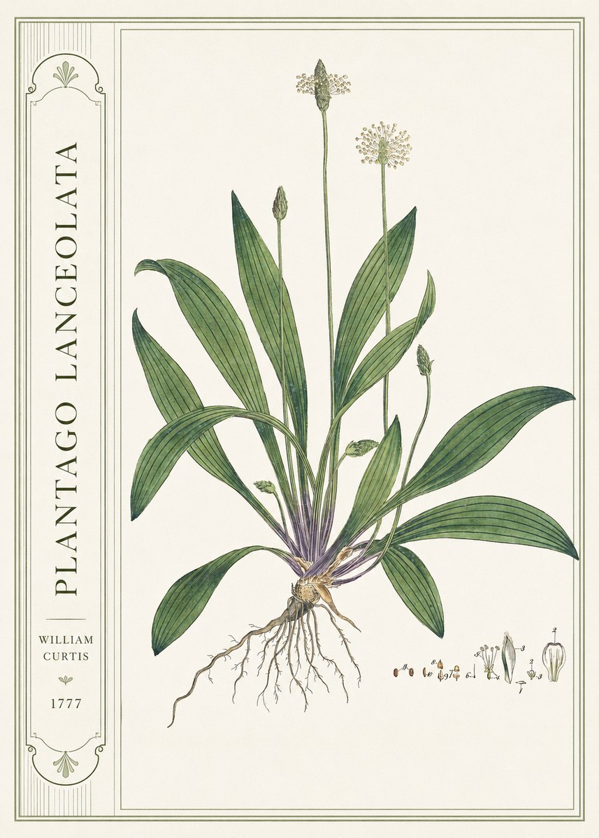 William Curtis Plantago Lanceolata IV No2 - Poster