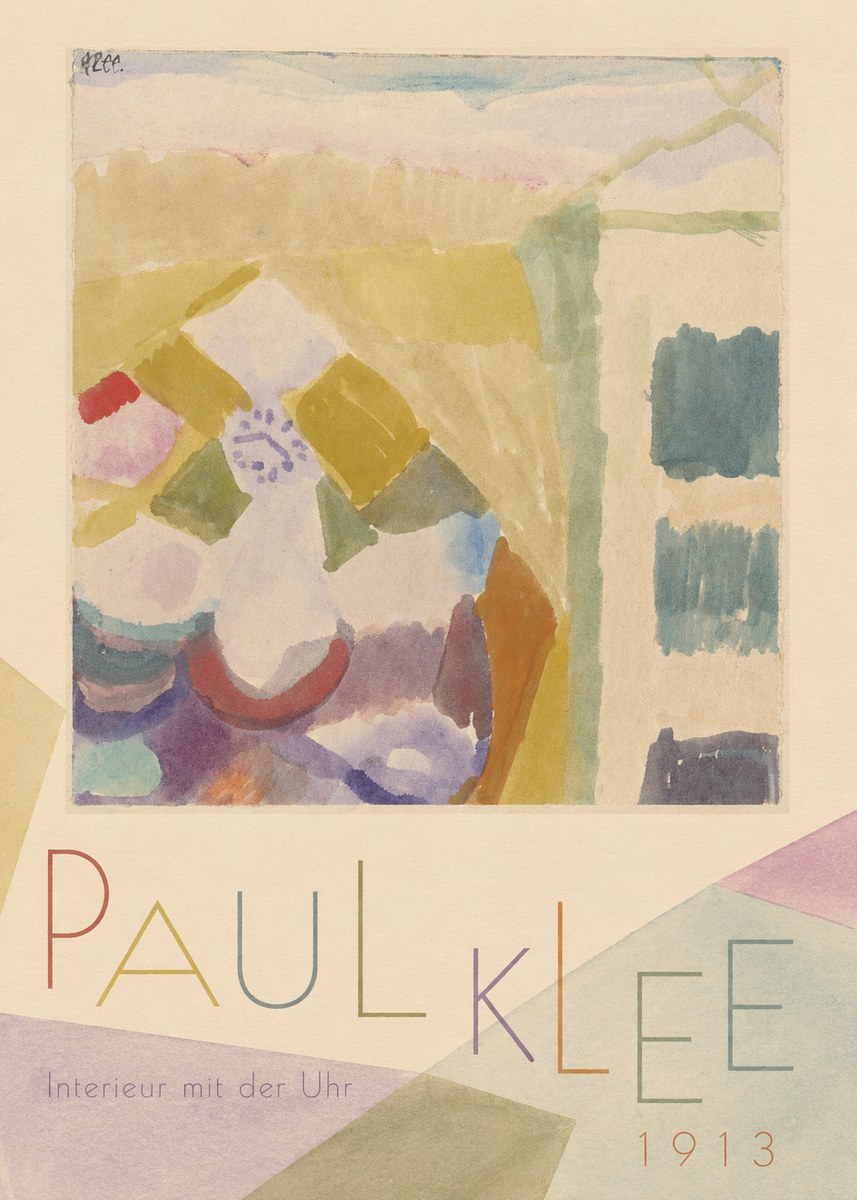 Paul Klee Interieur Mit Der Uhr II No3 - Poster