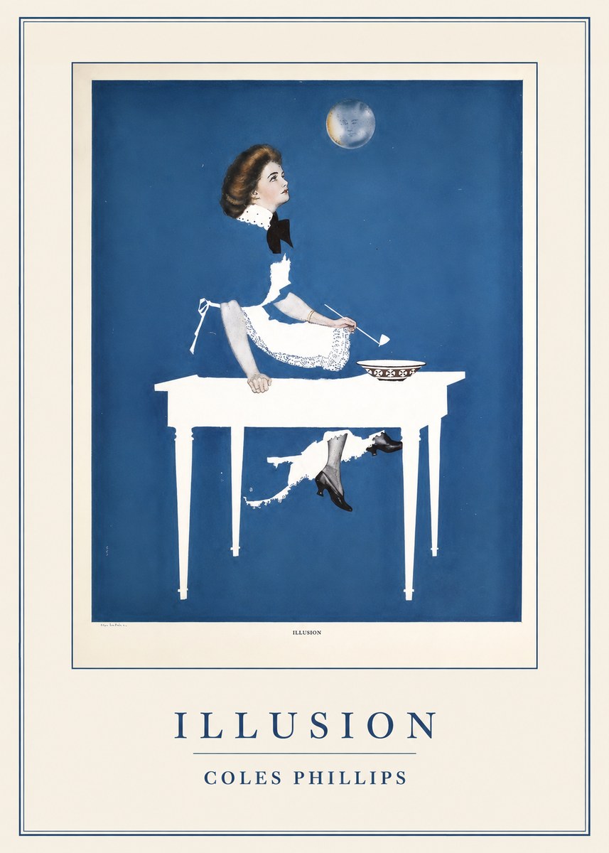 Coles Phillips Illusion No4 - Poster