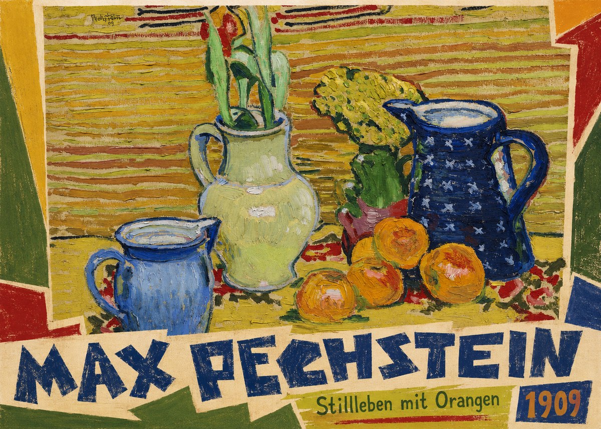 Max Pechstein Stillleben Mit Orangen No5 - Poster