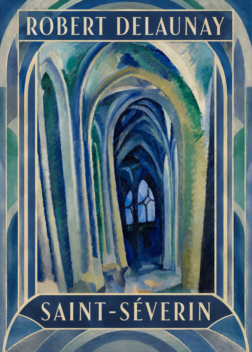 Robert Delaunay Saint-séverin No1 - Poster