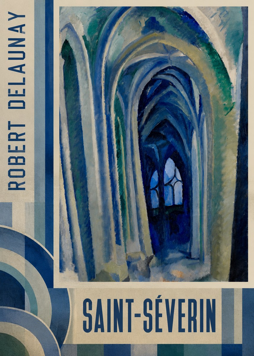Robert Delaunay Saint-séverin No4 - Poster