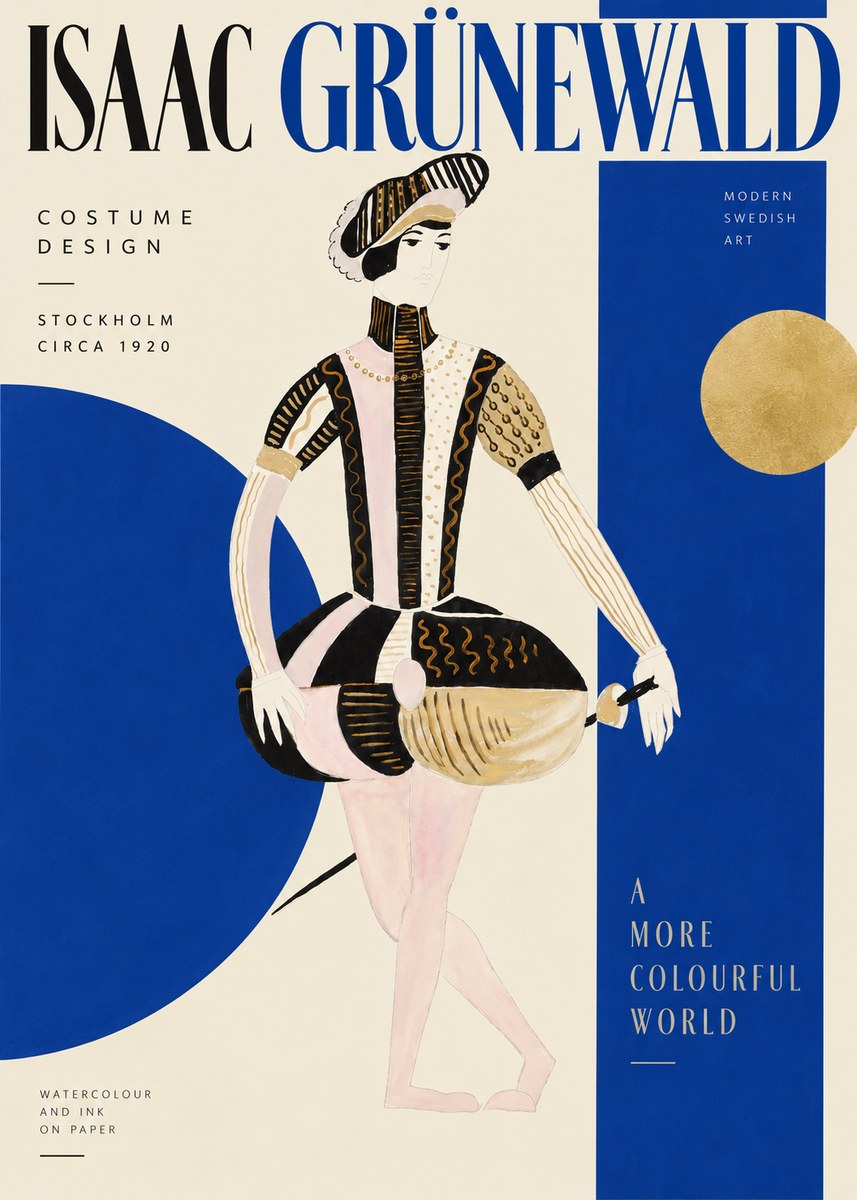 Isaac Grünewald Costume Study VI No4 - Poster