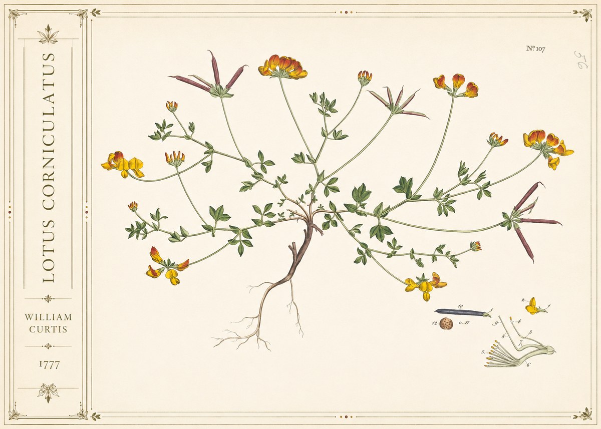William Curtis Lotus Corniculatus III No2 - Poster