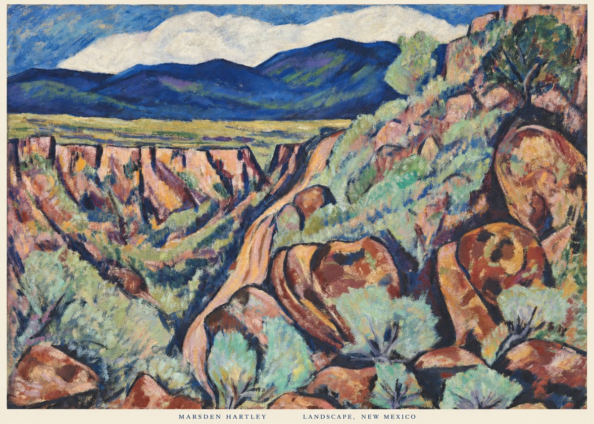 Marsden Hartley Landscape, New Mexico No6 - Poster