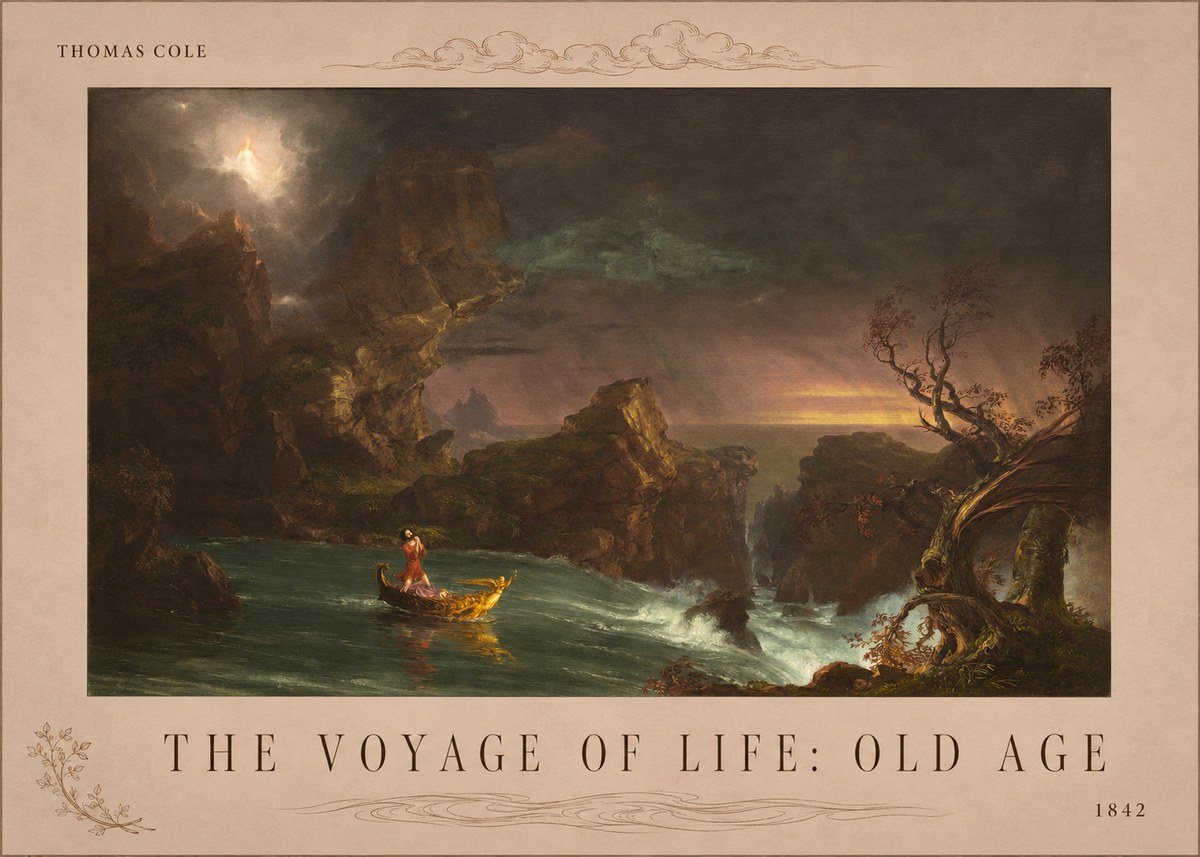 Thomas Cole The Voyage of Life: Old Age V No4 - Poster