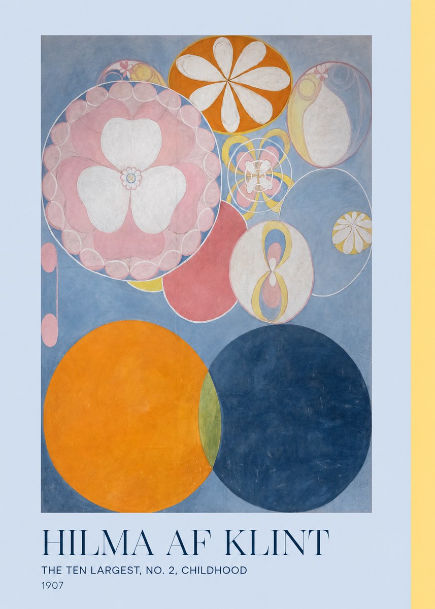 Hilma af Klint The Ten Largest, No. 2, Childhood No3 - Poster
