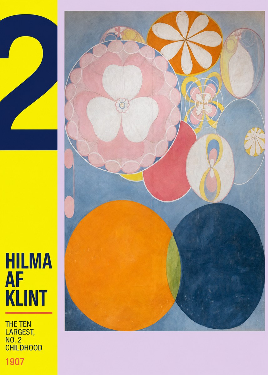 Hilma af Klint The Ten Largest, No. 2, Childhood No4 - Poster