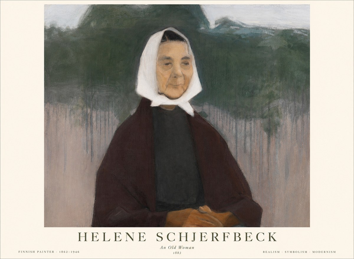 Helene Schjerfbeck An Old Woman No1 - Poster