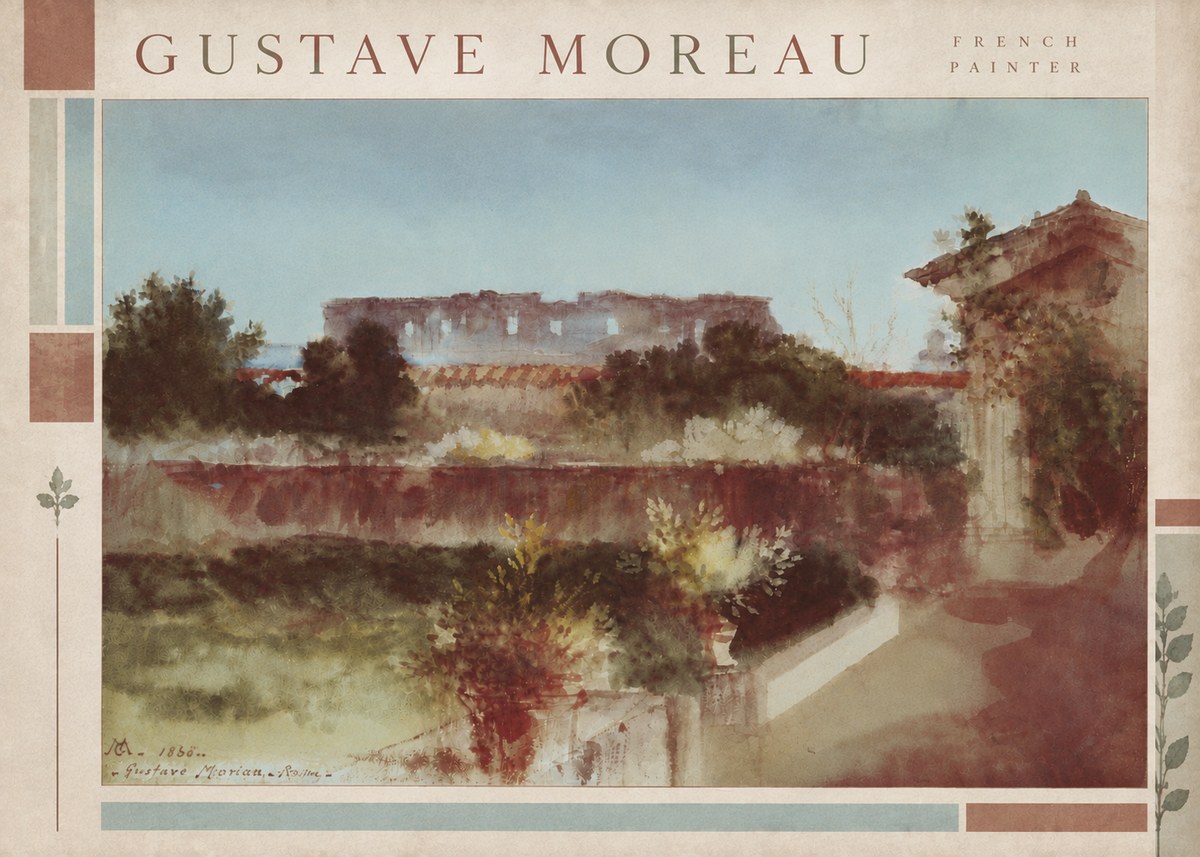 Gustave Moreau Rome No6 - Poster