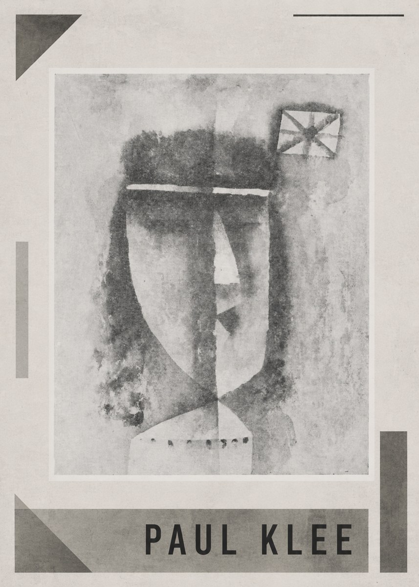 Paul Klee Head of a Man No1 - Poster