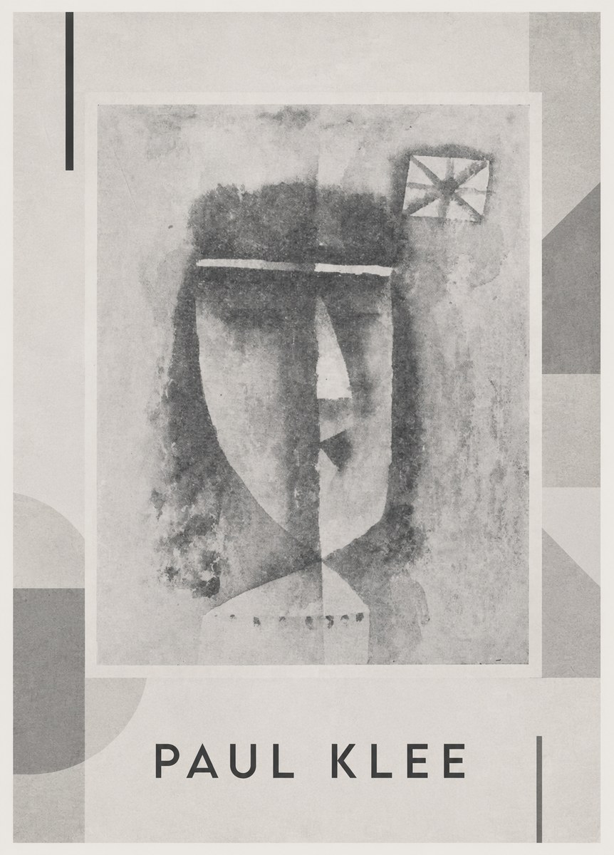 Paul Klee Head of a Man No4 - Poster