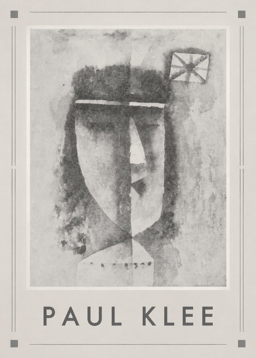 Paul Klee Head of a Man No6 - Poster