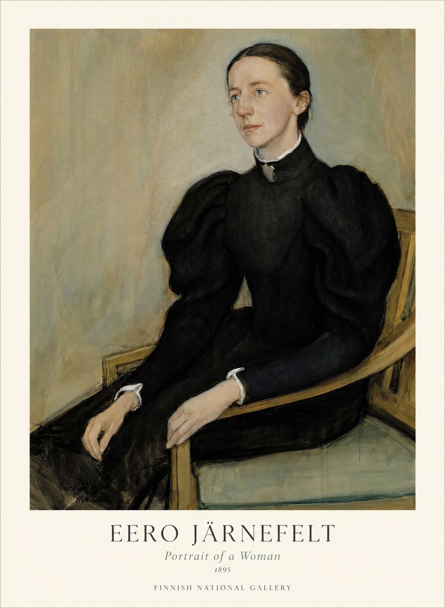 Eero Järnefelt Portrait of a Woman No1 - Poster