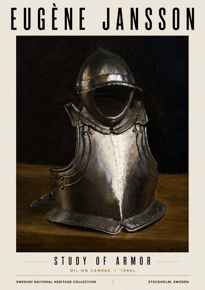 Eugène Jansson Study of Armor No5 - Poster